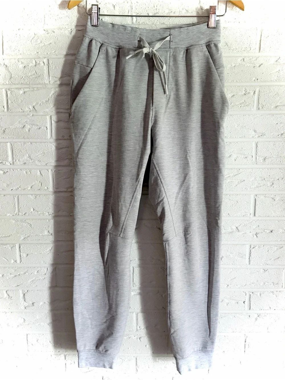 Lululemon City Sweat Jogger French Terry 27” Heathered Ultra Light Grey Size XS